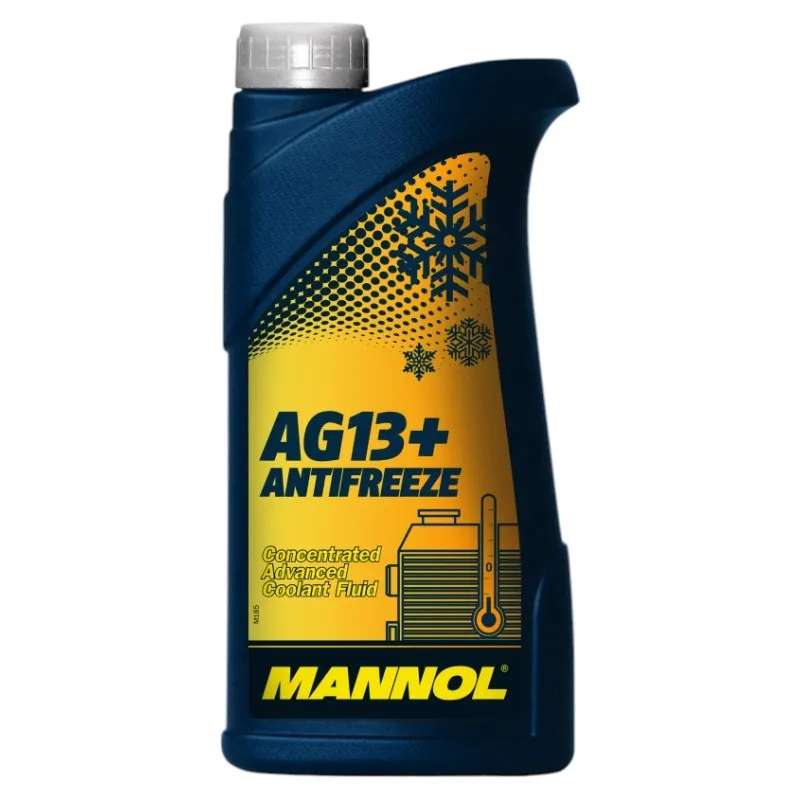 Салқындатқыш сұйықтық концентраты сары 4114 MANNOL ANTIFREEZE ADVANCED AG13+ 1 л